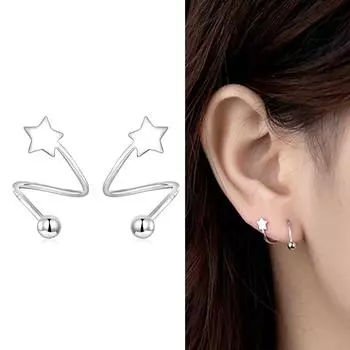 Серьги-гвоздики в форме сердца из стерлингового серебра 925 пробы, маленькие серьги-гвоздики для женщин, минималистичные модные украшения