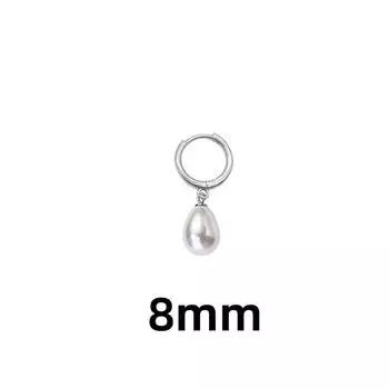 Серьги-гвоздики в стиле ретро с каплями воды и жемчугом, пряжка для ушей, нежный темперамент, круглый год, знаменитости, белые серьги с бусинами copper (white gold)