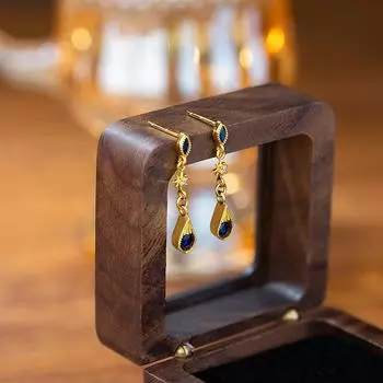 Серьги-гвоздики в стиле ретро с кисточками и каплями воды, женственные, легкие, роскошные, со звездами и цирконами, ежедневные, для поездок на работу