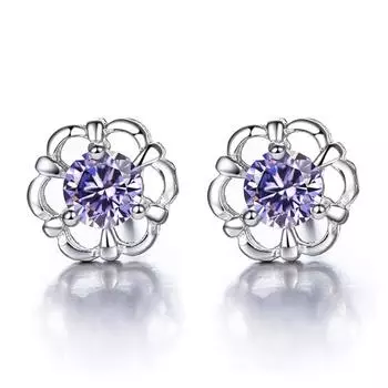 Серьги-гвоздики в виде цветка Love Flower Personality Серьги-гвоздики в виде цветка Flower Talk Украшения для ушей в пасторальном стиле