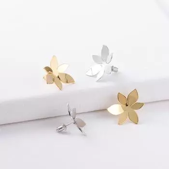 Серьги-гвоздики в виде цветка, модный ретро-стиль, маленькие ароматные, простые и модные осенние и зимние средневековые серьги, женские украшения из Циндао золотой