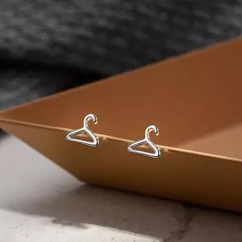 Серьги-гвоздики в виде подвески, женские индивидуальные мини-компактные геометрические украшения для ушей, модные японские и корейские версии, аксессуары для нишевого дизайна