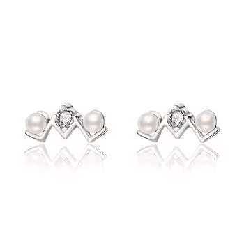 Серьги-гвоздики Wave Pearl женские легкие роскошные серьги Niche Design Серьги Лето