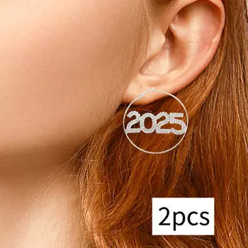 Серьги Happy Year для женщин Drop Dangle Birthday Festival