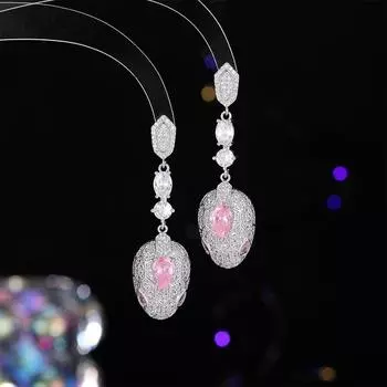 Серьги Heavy Industry Luxury Zircon для женщин, премиум-класса, в форме змеи, длинные серьги в форме головы змеи для ужина, ювелирные изделия зелёный