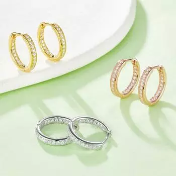 Серьги Hengming из стерлингового серебра 925 пробы с муассанитом, серьги, высококачественные инкрустированные бриллиантами пряжки для ушей в гонконгском стиле в стиле ретро, прямые продажи с фабрики.