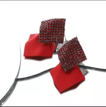 Серьги High Sense Cold Wind, серьги-гвоздики Niche Personality Temperament Muse Fan, женские геометрические серьги крупного бренда