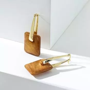 Серьги «Холодная роза ветров» красные для женщин, удлиненные, разноцветные пряжки для ушей в стиле ниши 14k