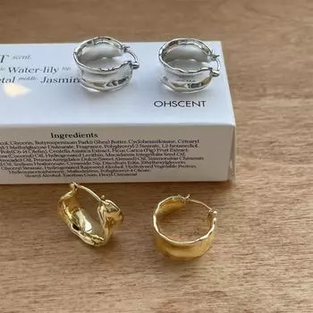 Серьги-иглочки из серебра 925 пробы, широкие простые кольца, женские, нишевые, высококачественные, нестандартные серьги, осенне-зимняя атмосфера, новогодние серьги 925 silver needle