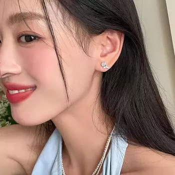 Серьги-иглы из серебра 925 пробы с дизайном «рыбий хвост» женские легкие роскошные универсальные серьги Mori с опалом серьги премиум-класса