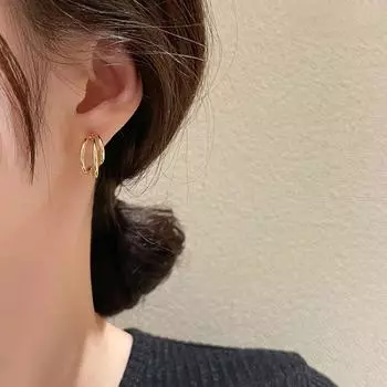 Серьги-иглы из серебра 925 пробы - современный дизайн, стиль холодного хай-энда для женщин (С670)