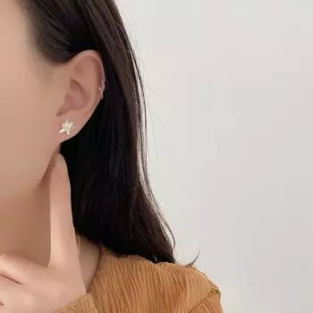 Серьги Iris, легкие, роскошные, высококачественные, цветочные серьги, элегантный темперамент, новый стиль, новый стиль