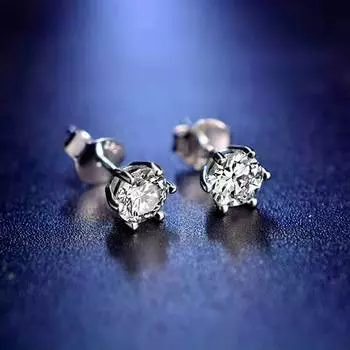 Серьги из 100% настоящего муассанита, серебро 925 пробы, цвет D, Новое поступление, 0,5-1,0 CT, брендовые ювелирные изделия, женский подарок для вечеринки