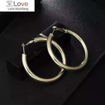 Серьги из 18-каратного золота Красивые серьги-кольца 5 мм из стерлингового серебра 925 пробы для женщин Изысканные рождественские подарки Изысканные модные украшения для вечеринок серебряный