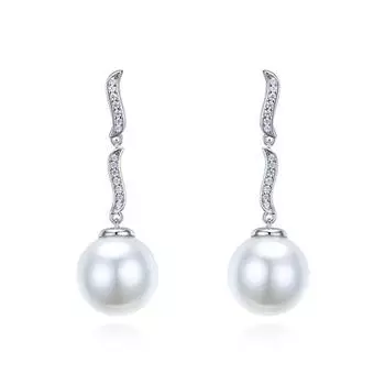 Серьги из белого золота 18 карат, 14 мм, с сапфиром, курндум для женщин, подарок на свадьбу, ювелирные изделия из стерлингового серебра 925 пробы