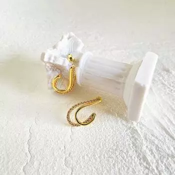 Серьги из циркония, серьги-капли, металлические серьги, холодные, простые и преувеличенные серьги, темперамент, персонализированные серьги. золотой