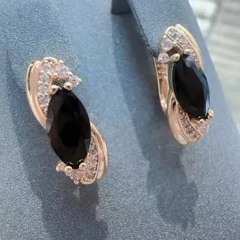 Серьги из циркония Серьги Простые Недорогие Ювелирные Изделия Дизайн Аксессуары H0693 золотой