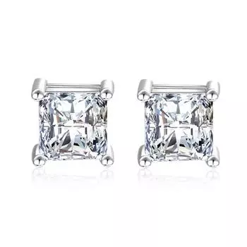 Серьги из циркония Simple Temperament Geometric Square, серьги для женщин, кольца для ушей