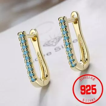 Серьги из циркония, стерлинговое серебро 925 пробы, роскошные модные серьги для женщин, ювелирные изделия, винтажные кольца, сплошной штамп серебряный