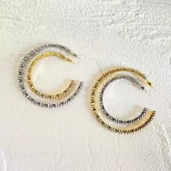 Серьги из циркония женские серьги холодный ветер круглые простые металлические серьги преувеличенные серьги индивидуальность серьги