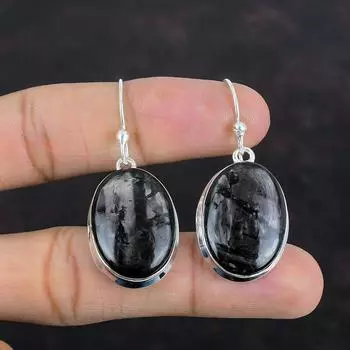 Серьги из драгоценных камней Hypersthene, серьги из стерлингового серебра 925 пробы, новейшие дизайнерские серьги, ювелирные изделия из Hypersthene, висячие серьги ручной работы, подарки на помолвку