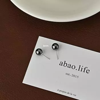 Серьги из французского черного жемчуга в стиле ретро, легкие, роскошные, элегантные, темпераментные, универсальные, модные серьги для женщин