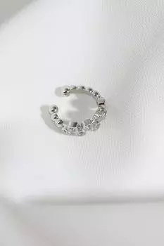 Серьги из хряща каменного прессованного серебра цвета