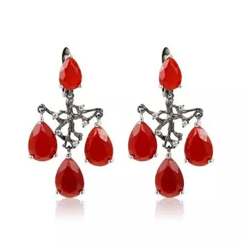 Серьги из натурального агата и цитрина, серьги из стерлингового серебра S925, новые высококачественные роскошные серьги с драгоценными камнями 925 silver