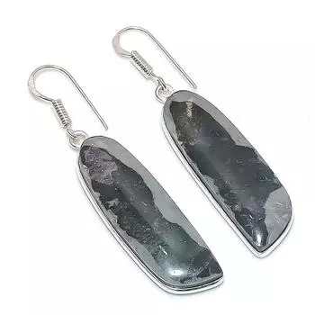 Серьги из натурального драгоценного камня Пикассо Джаспер из стерлингового серебра 925 пробы 2,17 дюйма r4D37