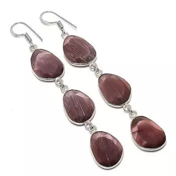 Серьги из натурального камня Моналиса из стерлингового серебра 925 пробы 3,27 дюйма k5C41