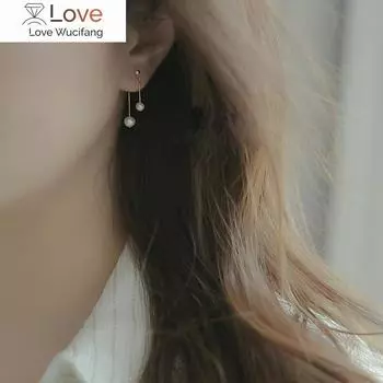 Серьги из натурального пресноводного жемчуга из стерлингового серебра 925 пробы для женщин, подарок на свадьбу, ювелирные изделия ручной работы