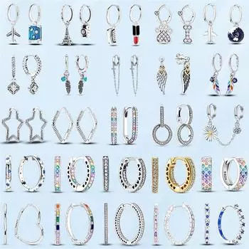 Серьги из натурального серебра 925 пробы, дорожная сумка, серьги в виде самолета, ювелирный подарок, свадебная вечеринка, помолвка, подходят для друзей, любовников