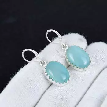 Серьги из натурального зеленого оникса из стерлингового серебра 925 пробы, серьги-подвески из серебра в стиле бохо, подарки на годовщину, подарки для нее 2.16 зелёный