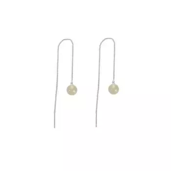 Серьги из нефрита Хотан, женские серьги в стиле ниши, новые китайские классические серьги, тонкая и простая классическая золотая и нефритовая цепочка для ушей copper