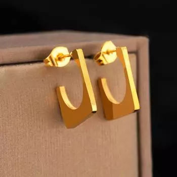 Серьги из нержавеющей стали, геометрические, квадратные, ажурные, круглые, хип-хоп, модные серьги для женщин, ювелирные изделия, помолвка, свадьба, подарки