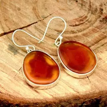 Серьги из оникса, серебряные серьги 925 пробы, серьги ручной работы, висячие серьги и серьги-подвески