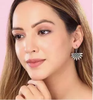 Серьги из оксидированного серебра для женщин и девочек