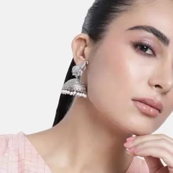 Серьги из оксидированного серебра, ювелирные изделия из серебряного жемчуга, серьги ручной работы, женские модные серьги M