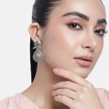 Серьги из оксидированного серебра, ювелирные изделия из серебряного жемчуга, серьги ручной работы, женские модные серьги, серебряные серьги M