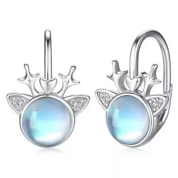 Серьги из рогов оленя, обязательные серьги для Рождества и фестивалей, женские, модные, изысканные и милые