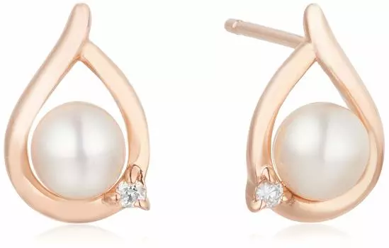 Серьги из розового золота K10 [Yondo Sea] 4 11191-615-3110-00-00 Женские