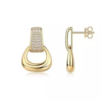 Серьги из серебра 925 пробы 15051, серьги-гвоздики с муассанитом 1 карат, серьги Ins Wind, ювелирные изделия