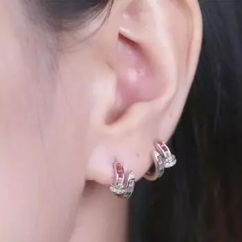 Серьги из серебра 925 пробы, Южная Корея, нежный, с небольшим ароматом, женские, соответствующие цвету серьги с бриллиантами и цирконами, серьги-гвоздики