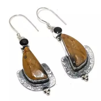 Серьги из серебра 925 пробы Natural Sonora Sunrise, шпинель, 2,40 дюйма e3f91