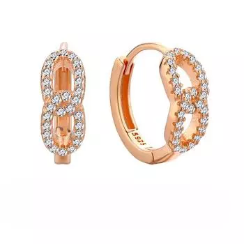 Серьги из серебра 925 пробы с 8 символами, супер блеск, первоклассное чувство, серьги в стиле нишевого темперамента, уникальные, простые и универсальные серьги. 925 Silver