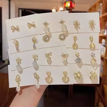 Серьги из серебра 925 пробы с кошачьим глазом и жемчугом – элегантные роскошные украшения для ушей для женщин