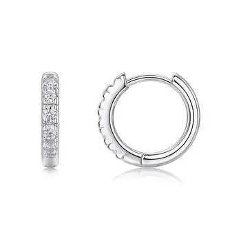 Серьги из серебра 925 пробы, серьги с муассанитом, украшения для ушей