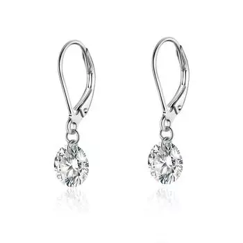 Серьги из серебра 925 пробы, серьги-гвоздики из муассанита, ювелирные изделия