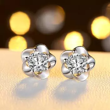 Серьги из серебра 925 пробы в форме сливы, женские модные серебряные аксессуары, темпераментные серебряные серьги в корейском стиле, милые серебряные серьги 925 фиолетовый