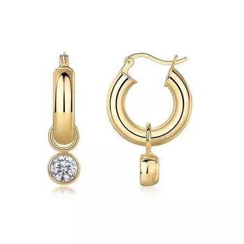 Серьги из серебра S925 15141, 1 карат, муассанит, серьги-гвоздики, серьги Ins Wind, ювелирные изделия